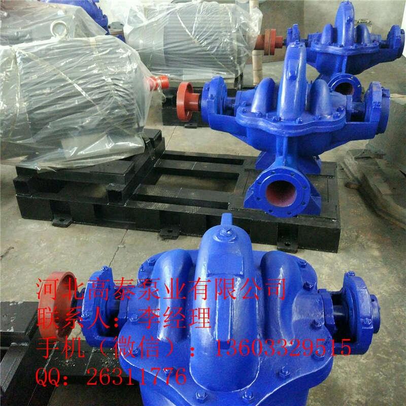 無(wú)堵塞雙吸泵 大流量低揚(yáng)程12SH-9中開(kāi)式排水泵